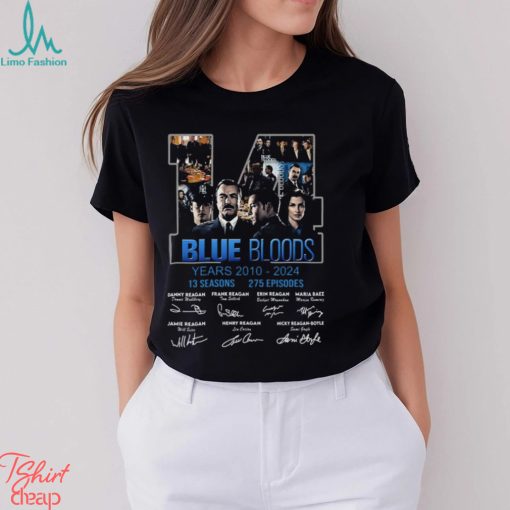 Blue Bloods 14 Years 2010 – 2024 13 Seasons 275 Episodes T Shirt