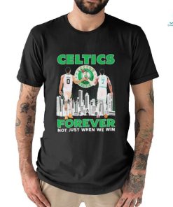 Boston Celtics Jaylen Brown And Jayson Tatum Forever Not Just When We Win Signatures Shirt