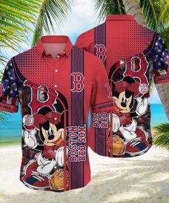 Boston Red Sox MLB Bright 3D Hawaiian Shirt For Men Women