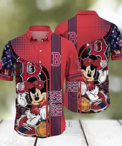 Boston Red Sox MLB Bright 3D Hawaiian Shirt For Men Women