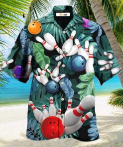 Bowling Tropical Leaf I’m So Happy Hawaiian Shirt