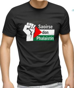 Brian O Donovan Wearing Saoirse Don Phalaistin shirt