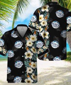 Busch Light Tropical Floral Hawaiian Shirt