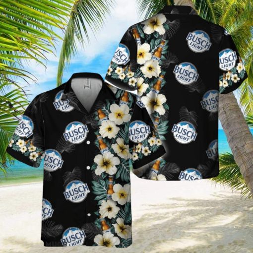 Busch Light Tropical Floral Hawaiian Shirt