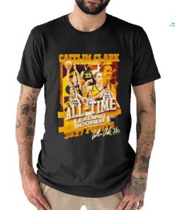 Caitlin Clark 22 Iowa Women’s Basketball all time leading scorer 3527 points signature shirt