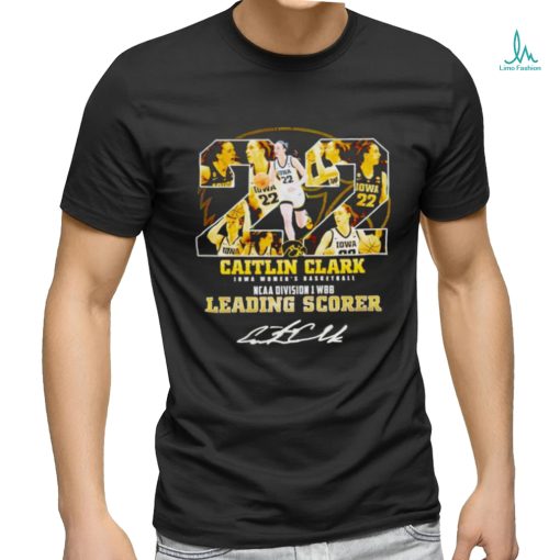 Caitlin Clark Iowa Women’s Basketball NCAA Division 1 WBB Leading Scorer signature shirt