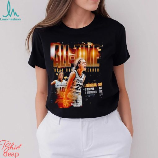 Caitlin Clark all time NCAA scorer leader poster shirt