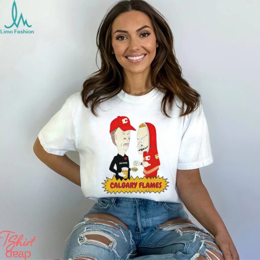 Calgary Flames Beavis And Butt head shirt