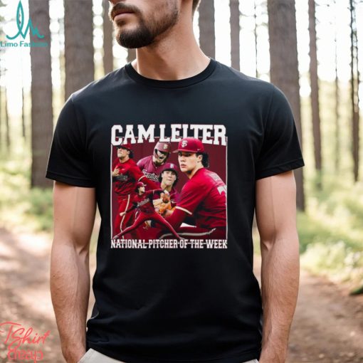 Cam Leiter National Pitcher of the week vintage bootleg shirt