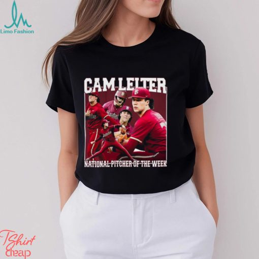 Cam Leiter National Pitcher of the week vintage bootleg shirt