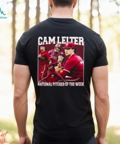 Cam Leiter National Pitcher of the week vintage bootleg shirt