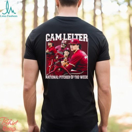 Cam Leiter National Pitcher of the week vintage bootleg shirt