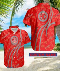 Car Racing MG Hawaiian Shirt Design Gift Fans Summer Holidays Custom Name