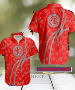 Car Racing MG Hawaiian Shirt Design Gift Fans Summer Holidays Custom Name