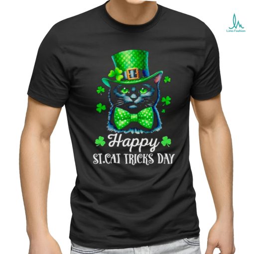 Cat portrait wear green hat happy St. cat tricks day st Patrick’s day cat shirt