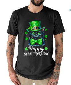 Cat portrait wear green hat happy St. cat tricks day st Patrick’s day cat shirt