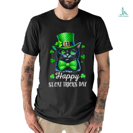 Cat portrait wear green hat happy St. cat tricks day st Patrick’s day cat shirt