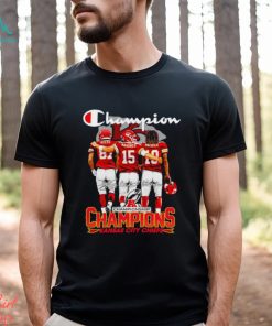 Champion AFC Championship Champions Kansas City Chiefs signatures shirt