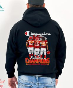 Champion AFC Championship Champions Kansas City Chiefs signatures shirt