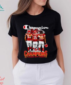 Champion AFC Championship Champions Kansas City Chiefs signatures shirt