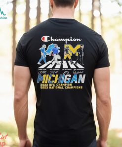 Champion Michigan Abbey Road 2023 NFC Champion Signature Shirt