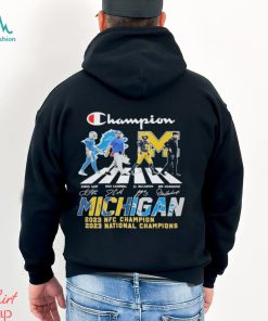 Champion Michigan Abbey Road 2023 NFC Champion Signature Shirt
