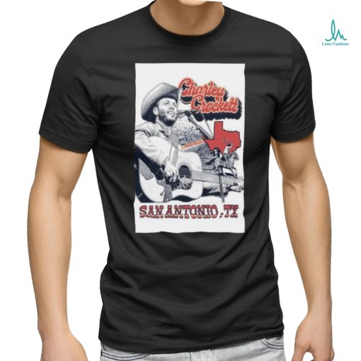 Charley Crockett San Antonio, Frost Bank Center 22 Feb 2024 poster shirt