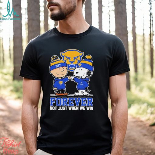 Charlie Brown And Snoopy Pittsburgh Panthers Forever Not Just When We Win Shirt