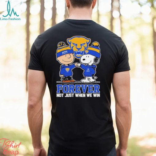 Charlie Brown And Snoopy Pittsburgh Panthers Forever Not Just When We Win Shirt