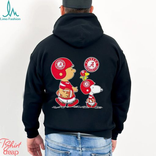 Charlie Brown Snoopy And Woodstock Alabama Crimson Tide Football shirt