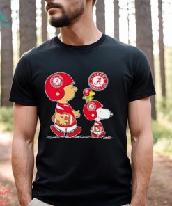 Charlie Brown Snoopy And Woodstock Alabama Crimson Tide Football shirt