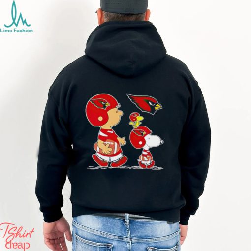 Charlie Brown Snoopy And Woodstock Arizona Cardinals Football shirt