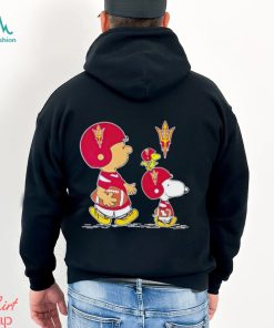 Charlie Brown Snoopy And Woodstock Arizona State Sun Devils Football shirt