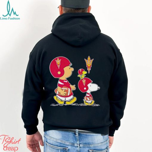 Charlie Brown Snoopy And Woodstock Arizona State Sun Devils Football shirt