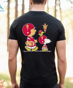 Charlie Brown Snoopy And Woodstock Arizona State Sun Devils Football shirt