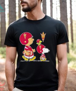 Charlie Brown Snoopy And Woodstock Arizona State Sun Devils Football shirt