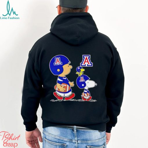 Charlie Brown Snoopy And Woodstock Arizona Wildcats Football shirt