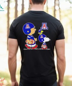 Charlie Brown Snoopy And Woodstock Arizona Wildcats Football shirt