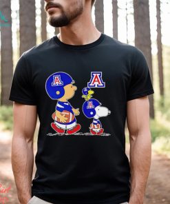Charlie Brown Snoopy And Woodstock Arizona Wildcats Football shirt