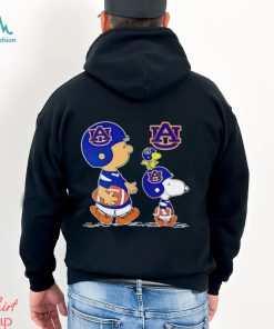 Charlie Brown Snoopy And Woodstock Auburn Tigers Football shirt