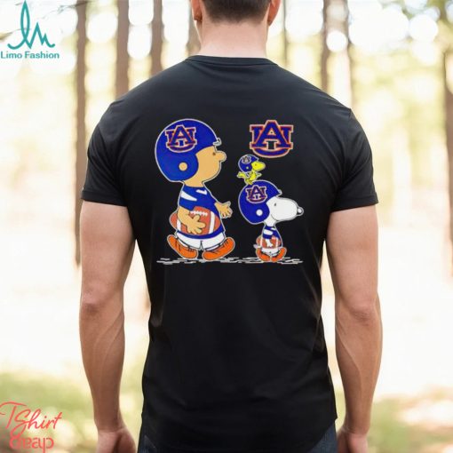 Charlie Brown Snoopy And Woodstock Auburn Tigers Football shirt