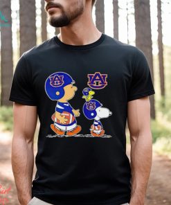 Charlie Brown Snoopy And Woodstock Auburn Tigers Football shirt