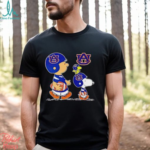 Charlie Brown Snoopy And Woodstock Auburn Tigers Football shirt