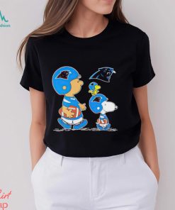 Charlie Brown Snoopy And Woodstock Carolina Panthers Football shirt