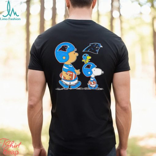 Charlie Brown Snoopy And Woodstock Carolina Panthers Football shirt