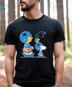 Charlie Brown Snoopy And Woodstock Carolina Panthers Football shirt