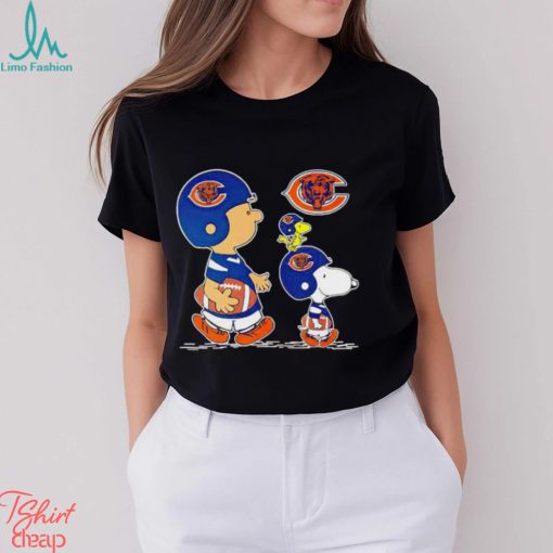 Charlie Brown Snoopy And Woodstock Chicago Bears Football shirt