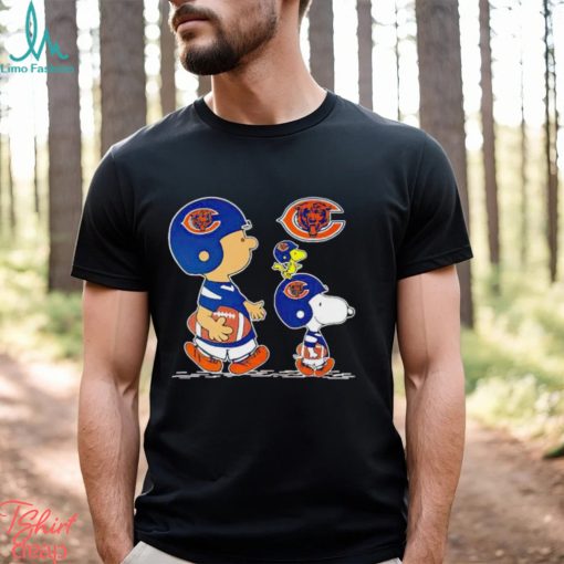 Charlie Brown Snoopy And Woodstock Chicago Bears Football shirt