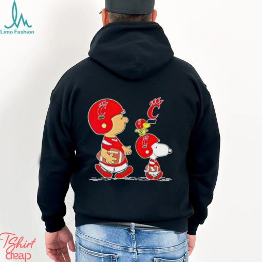 Charlie Brown Snoopy And Woodstock Cincinnati Bearcats Football shirt