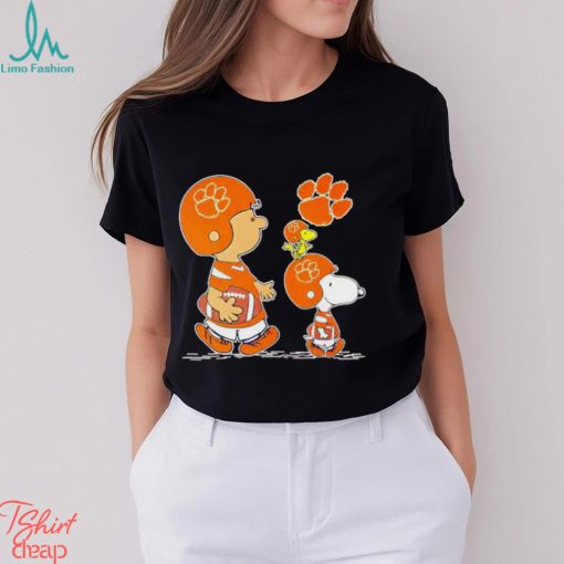 Charlie Brown Snoopy And Woodstock Clemson Tigers Football shirt
